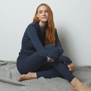 💕LUNYA💕 Restore Thermal Long Sleeve Top + High Rise Legging Pajama Set L NWOT